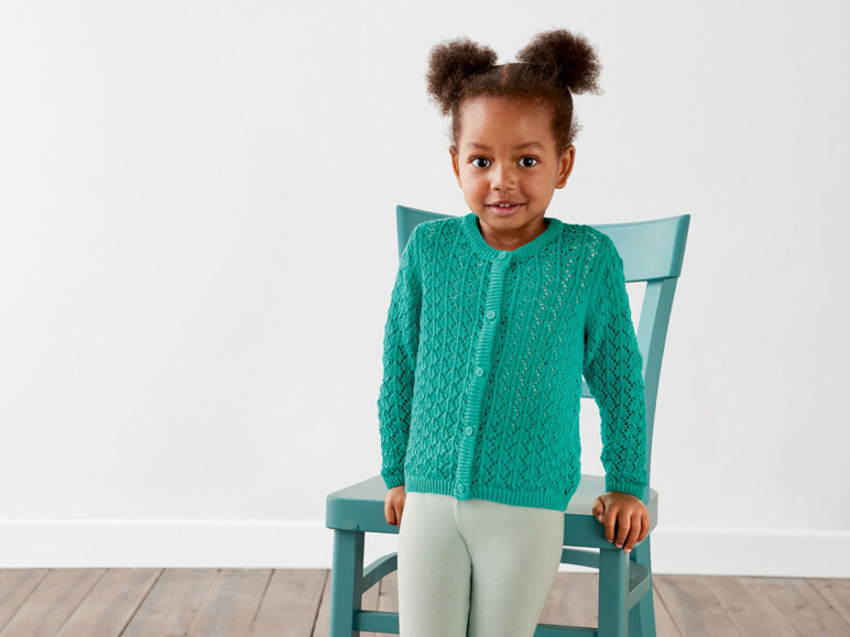 Gehe zu Vollbildansicht: lupilu® Kleinkinder Mädchen Cardigan, aus reiner Baumwolle - Bild 3