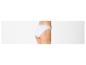 Damen-Slip in Weiß mit Spitzendetails, Rückansicht.