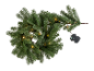 Weihnachtsgirlande mit warmweißen LEDs und Steuerbox