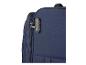 Blaue Reisetasche mit TSA007-Schloss.