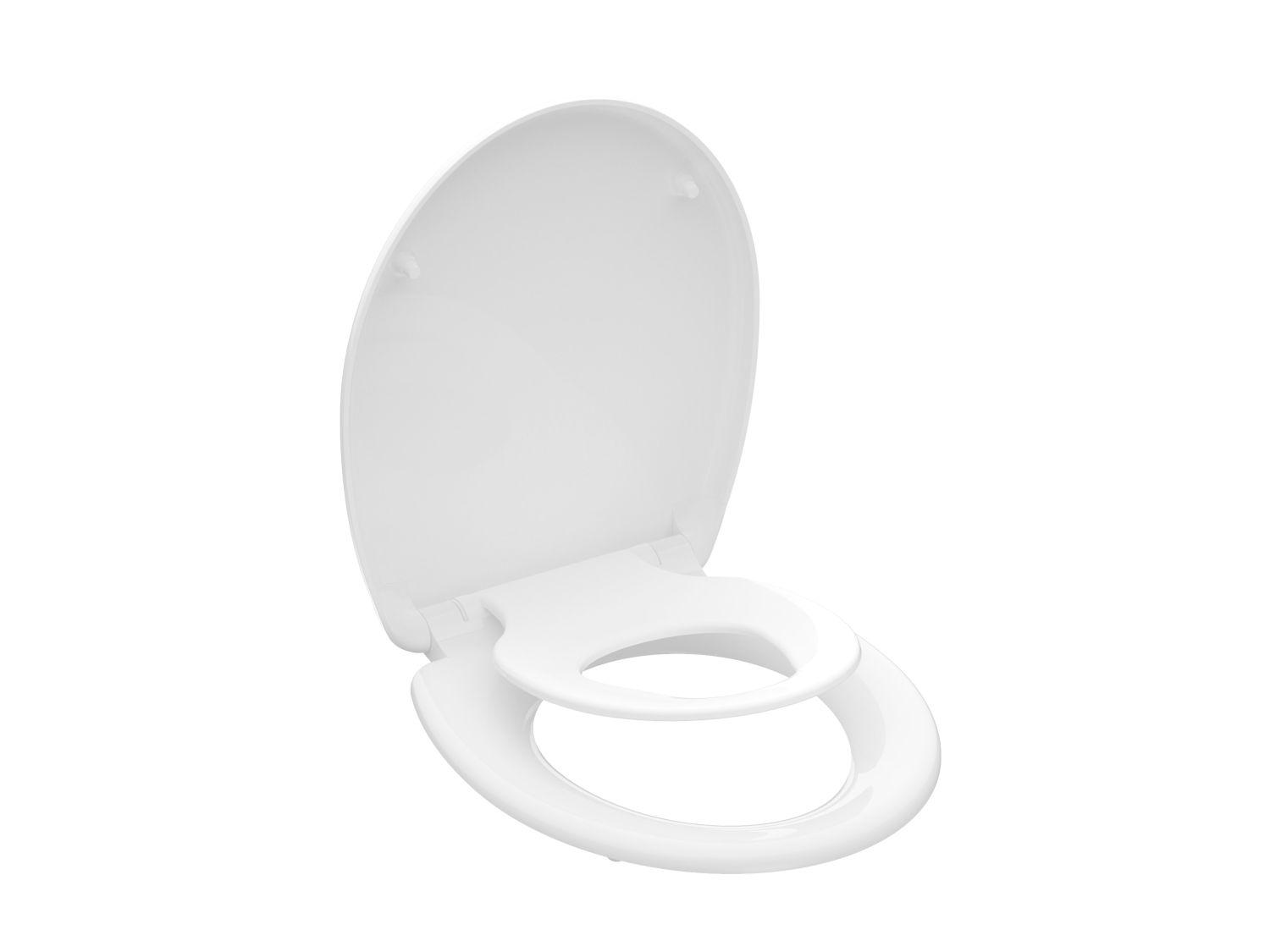 SCHÜTTE WC Sitz Duroplast FAMILY WHITE mit Absenkautomatik und Schnellverschluss