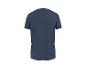 Dunkelblaues Kurzarm-T-Shirt, Rückansicht.