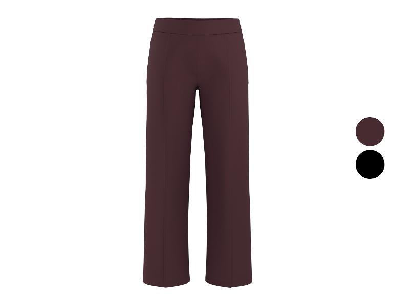 Bordeauxrote weite Hose mit zwei Farboptionen: Bordeaux und Schwarz.