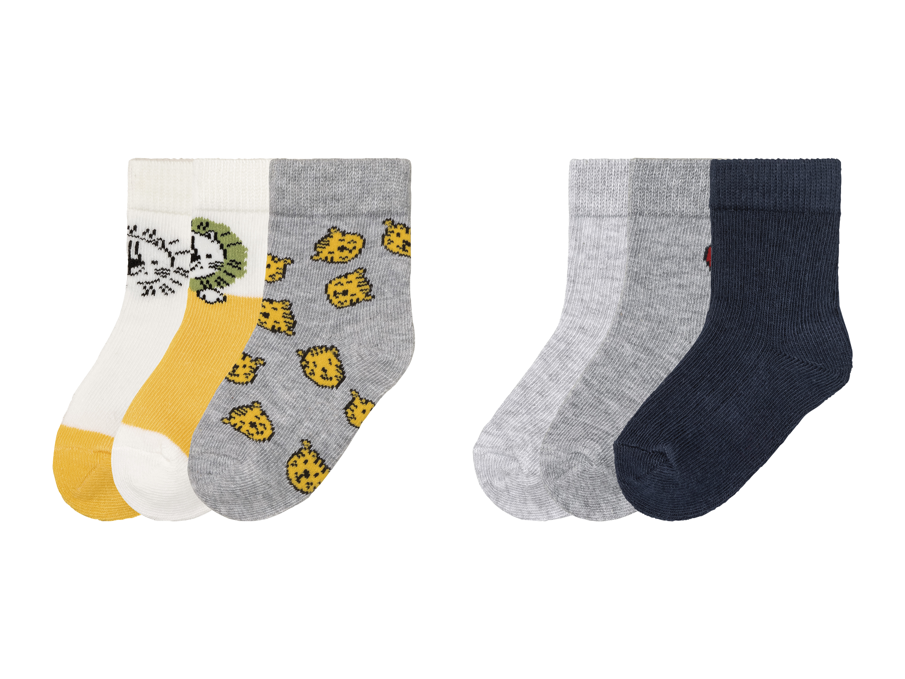 lupilu® Baby Jungen Socken, 3 Paar, mit Bio-Baumwolle