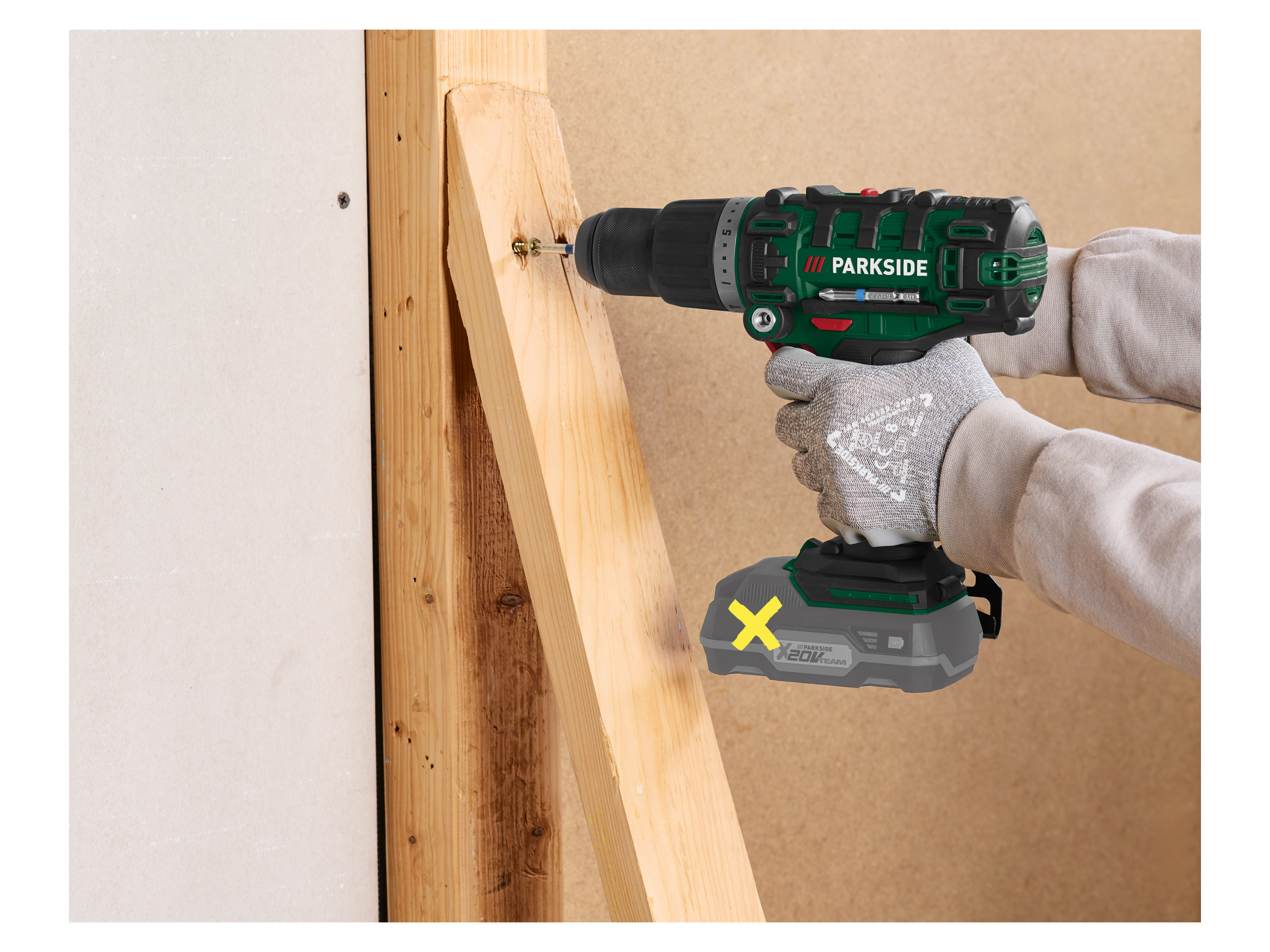 Thumbnail - PARKSIDE® 20 V Akku-Schlagbohrschrauber »PSBSA 20-Li E4«, ohne Akku und Ladegerät