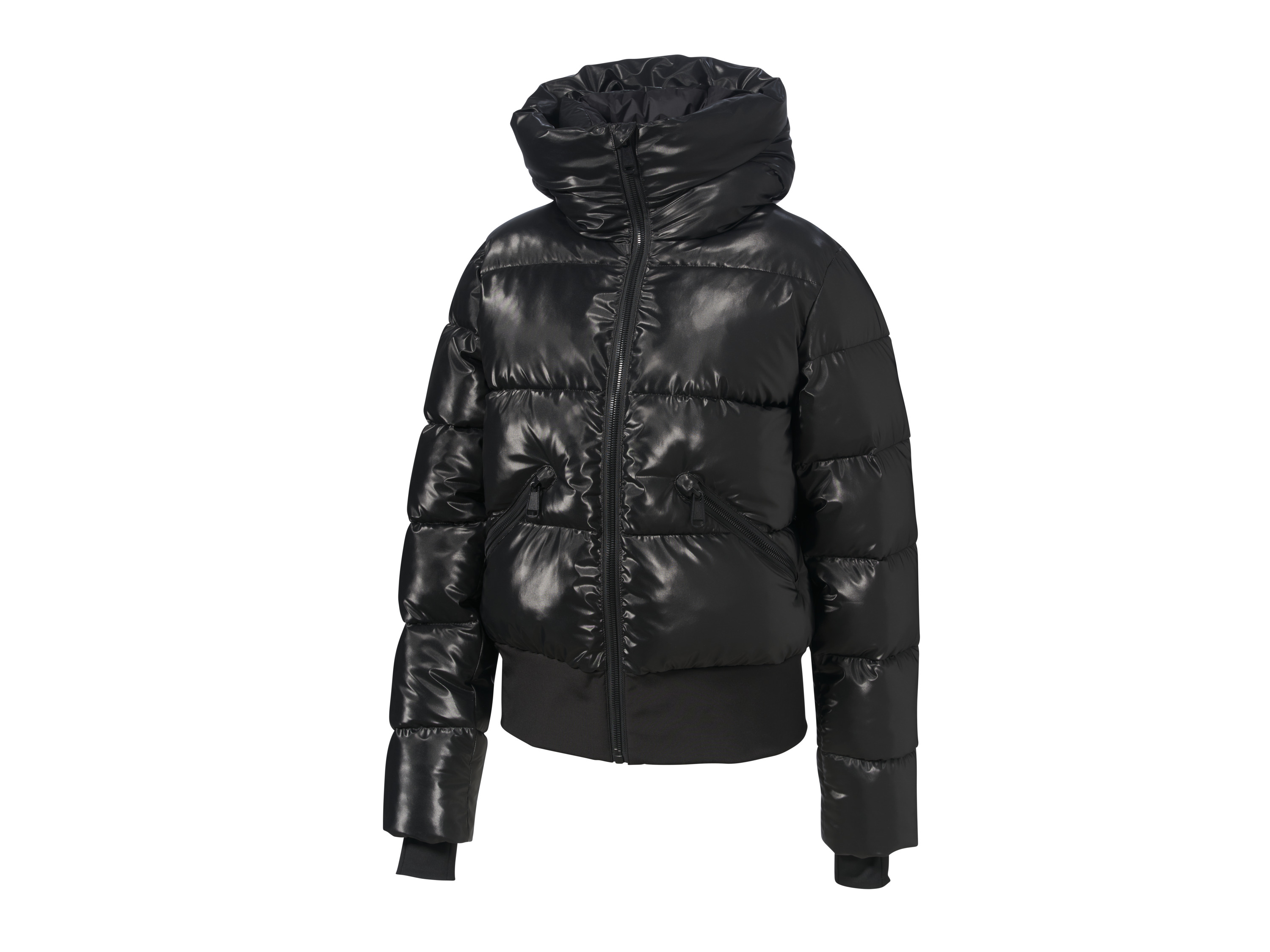 CRIVIT Damen Skijacke Glamour (Schwarz, L(44/46)) | 04335754072369