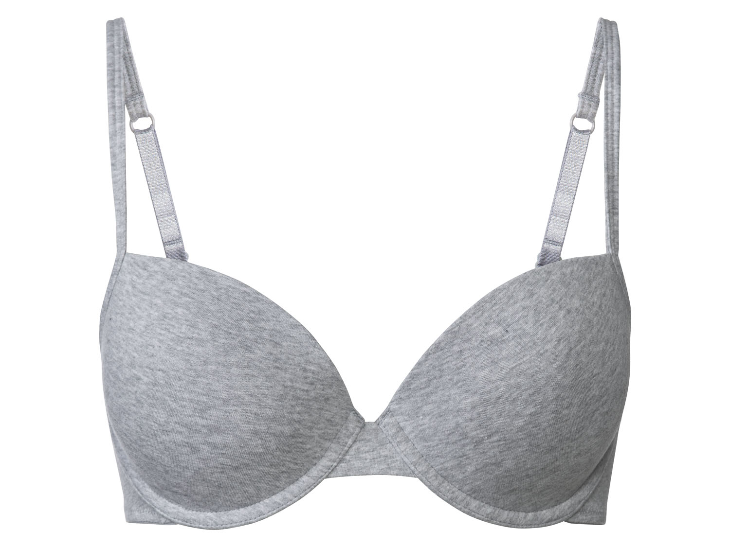 ESMARA® Damen Bügel BH gepaddet 2er (Schwarz/Grau, 75B) – Bild 2 von 3
