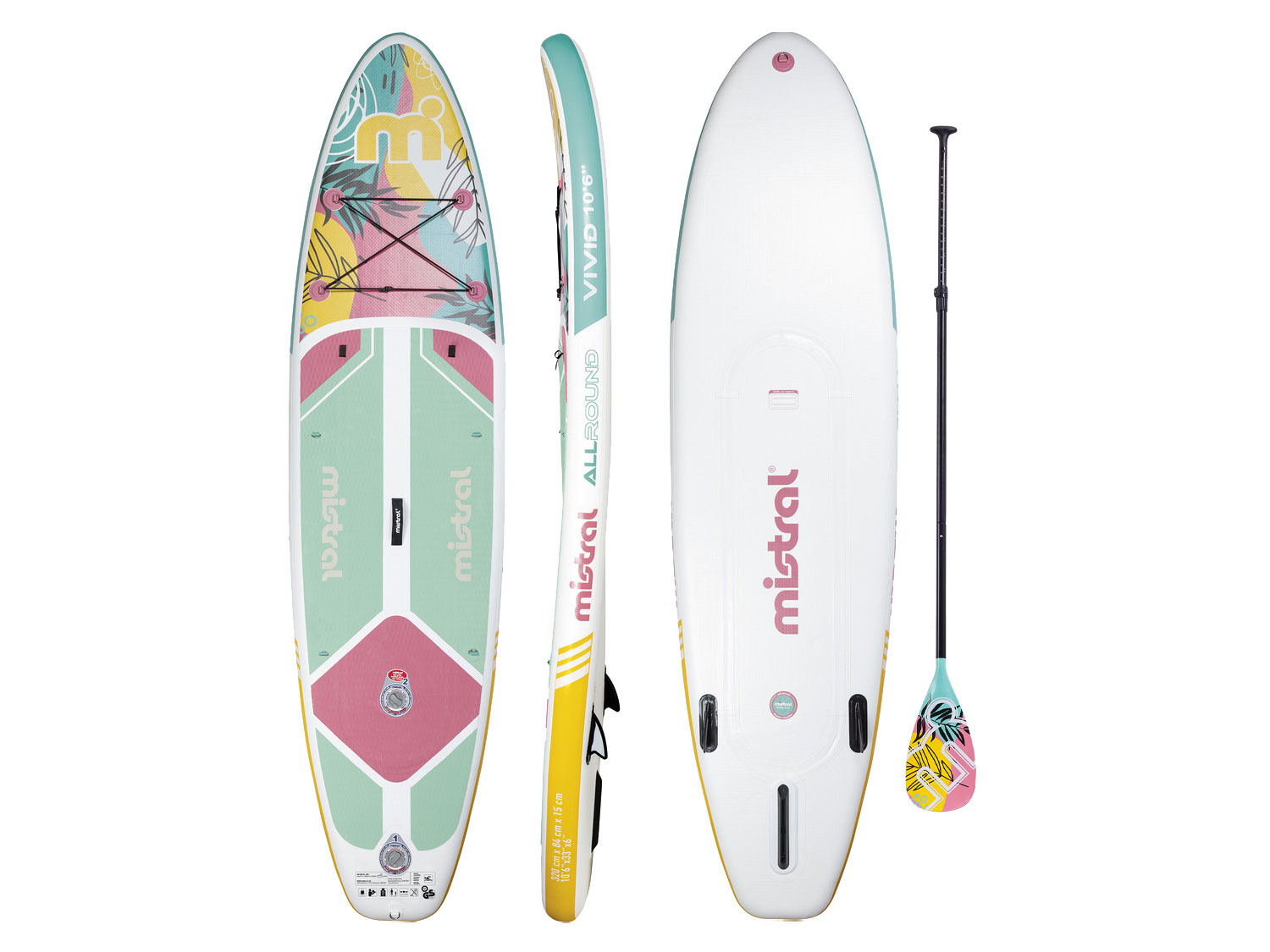 Mistral SUP »Allround-Vivid 10'6 Zoll« mit Doppelkamme…