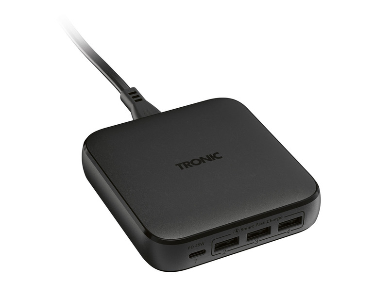 Gehe zu Vollbildansicht: TRONIC® USB-Ladegerät, 4 Anschlüsse, PD, 65 W - Bild 2