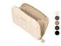 Mexx Damen-Geldbörse in Beige mit Reißverschluss und Logomuster