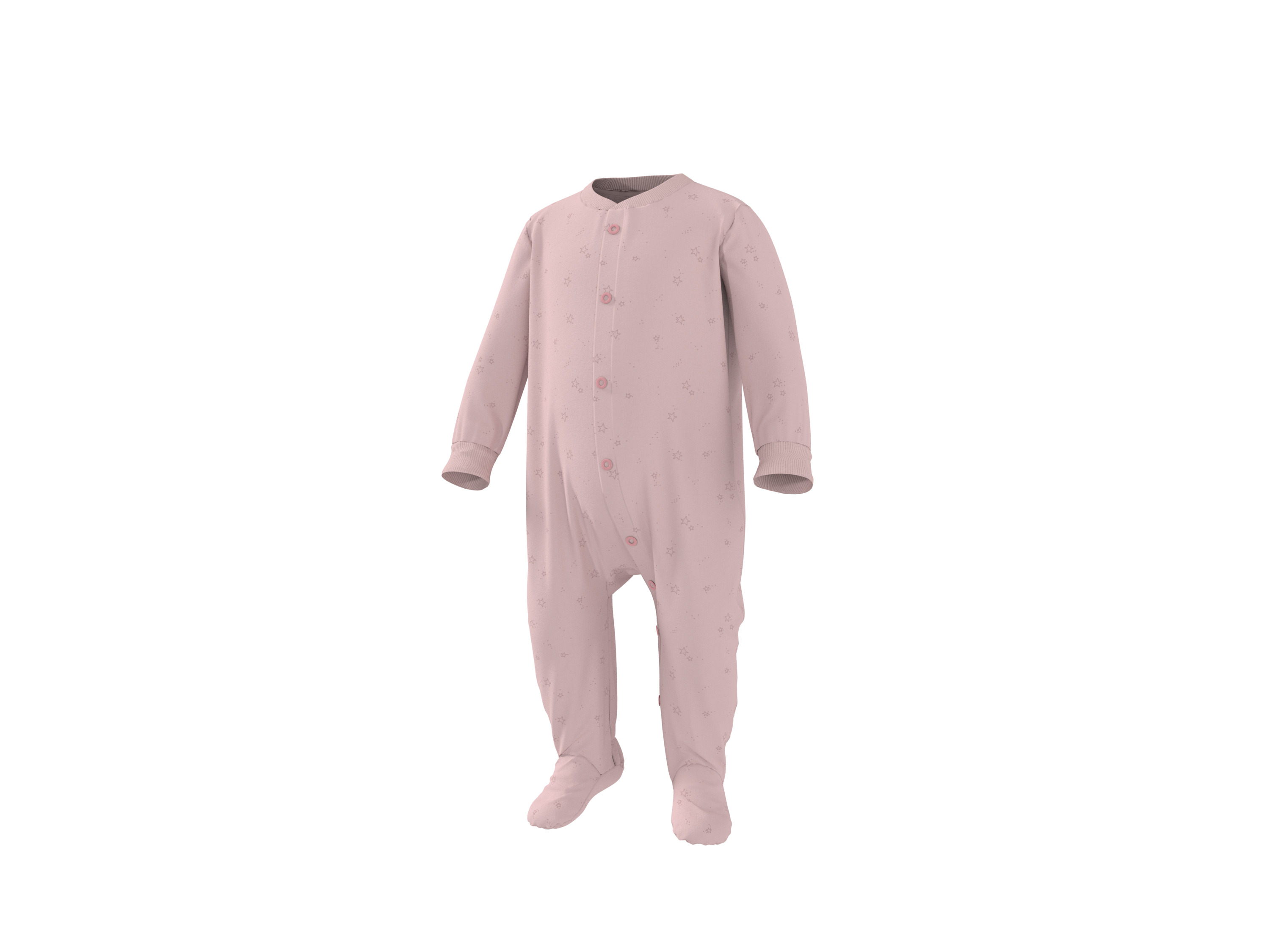 LUPILU® Baby Schlafoverall langarm (Pink, 86/92) – Bild 2 von 3