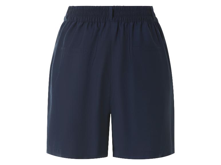 Dunkelblaue Shorts mit elastischem Bund.