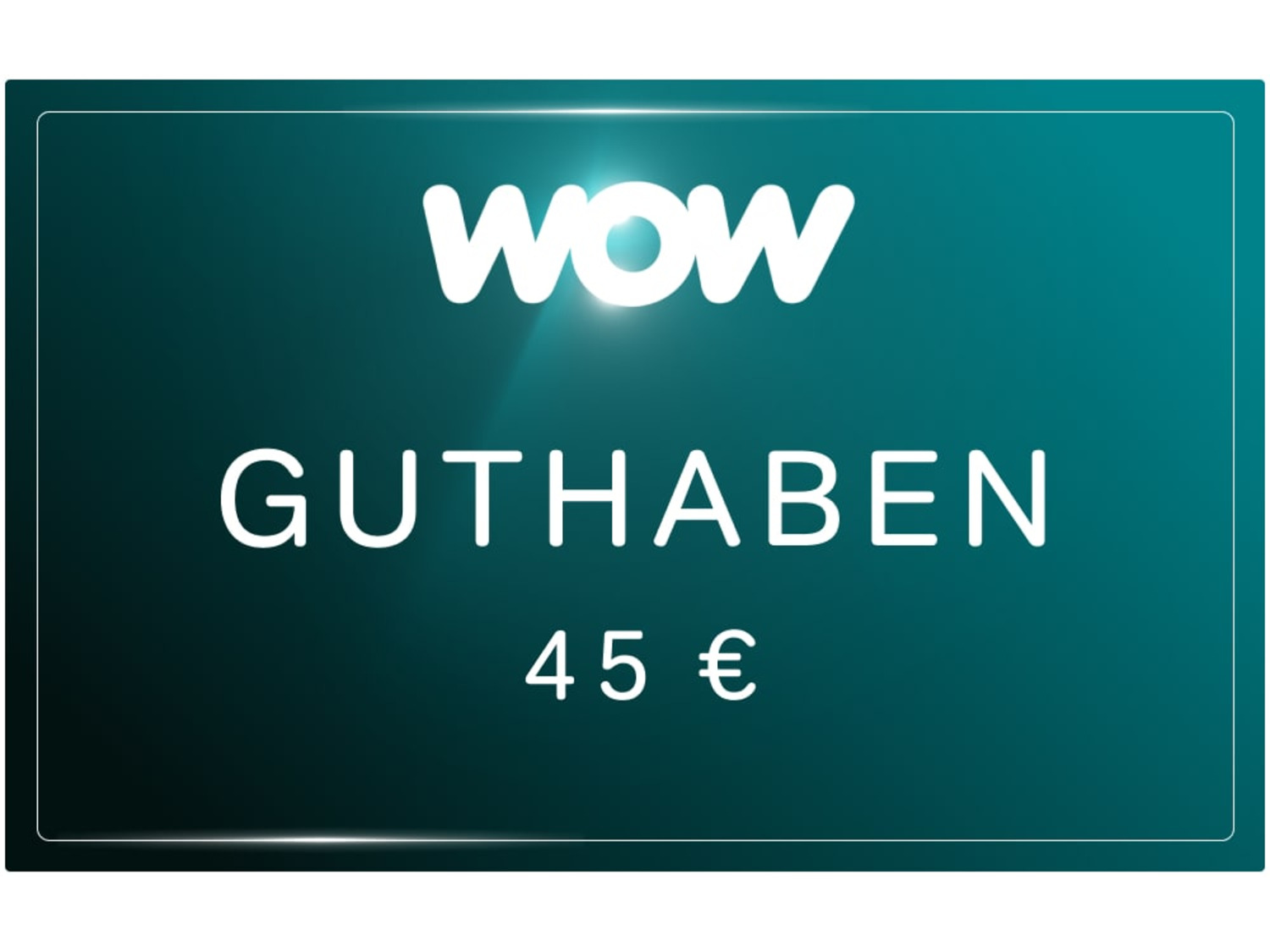 WOW Streaming Guthabenkarte 45€ | online kaufen LIDL