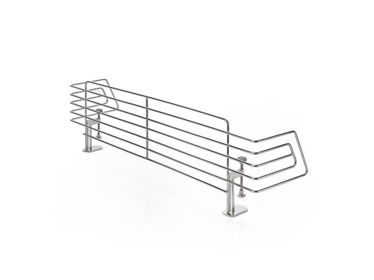 Modernes Metallgeländer für Sicherheit.