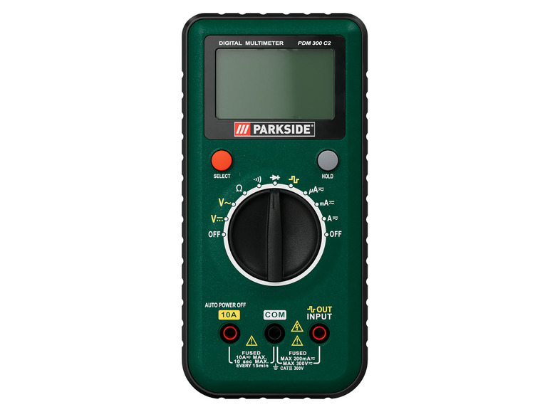 C3«, »PDM Multimeter digital LC-Display PARKSIDE® 300 Autorange