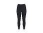 Schwarze Damen-Sportleggings mit hoher Taille und Seitentasche.