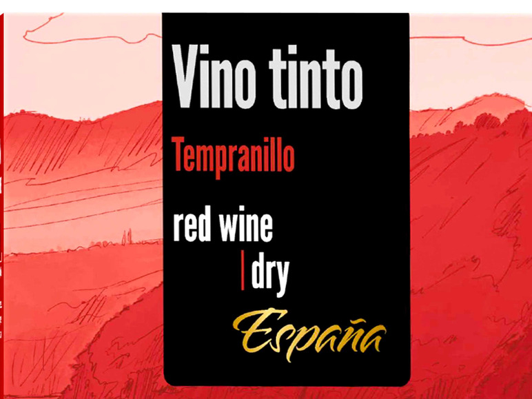 5-Liter Vino Rotwein trocken, 2022 Tempranillo Bag-in-Box Tinto