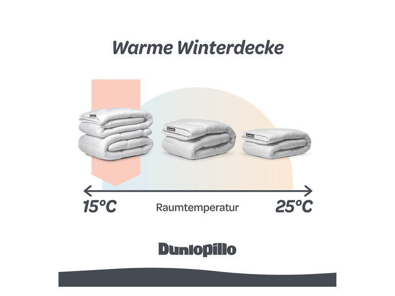 Dunlopillo Luxus Winter-Steppbett »Fusion«