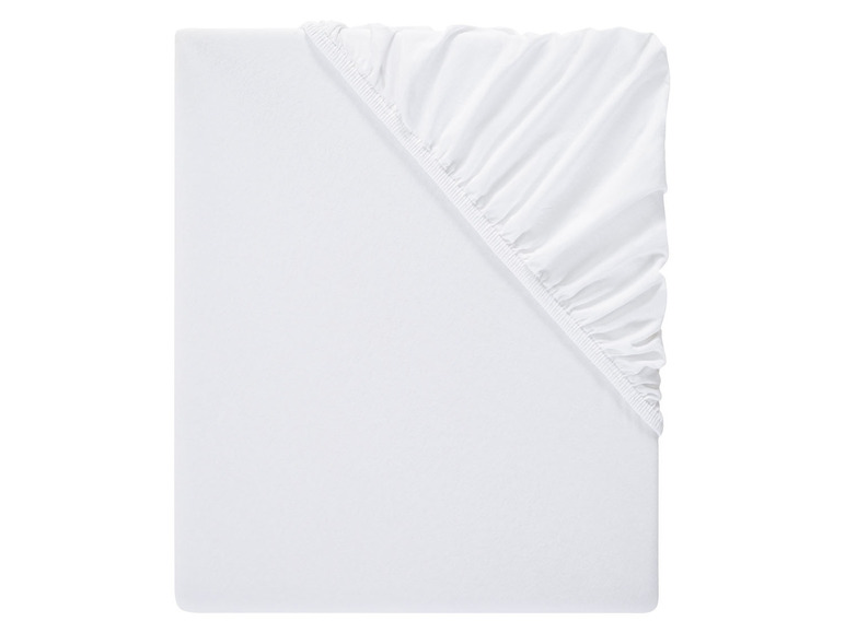 Gehe zu Vollbildansicht: LIVARNO home Bi-Elastic Jersey Spannbettlaken, 180-200 x 200 cm - Bild 2