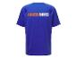 Blaues PowerMoves T-Shirt.