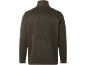 Herren-Pullover in Dunkelgrün, Rückansicht, mit Stehkragen
