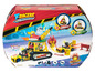 T-Racers Turbo Crane Challenge Spielset mit Auto, Kran und Zubehör.