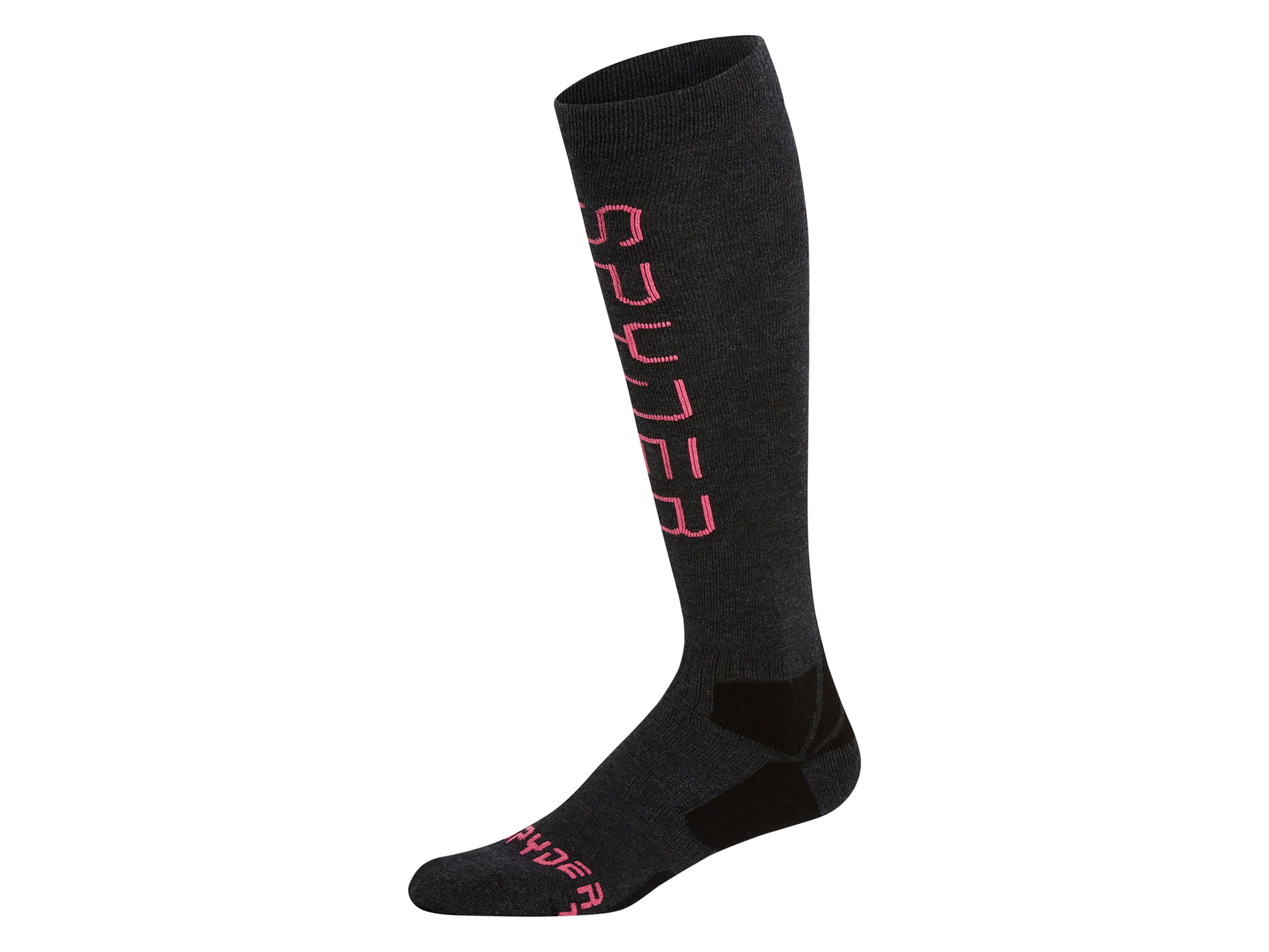 Thumbnail - SPYDER Damen Ski Socken (grau/pink, 35-38)