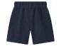 Dunkelblaue Kinder-Shorts mit elastischem Bund.