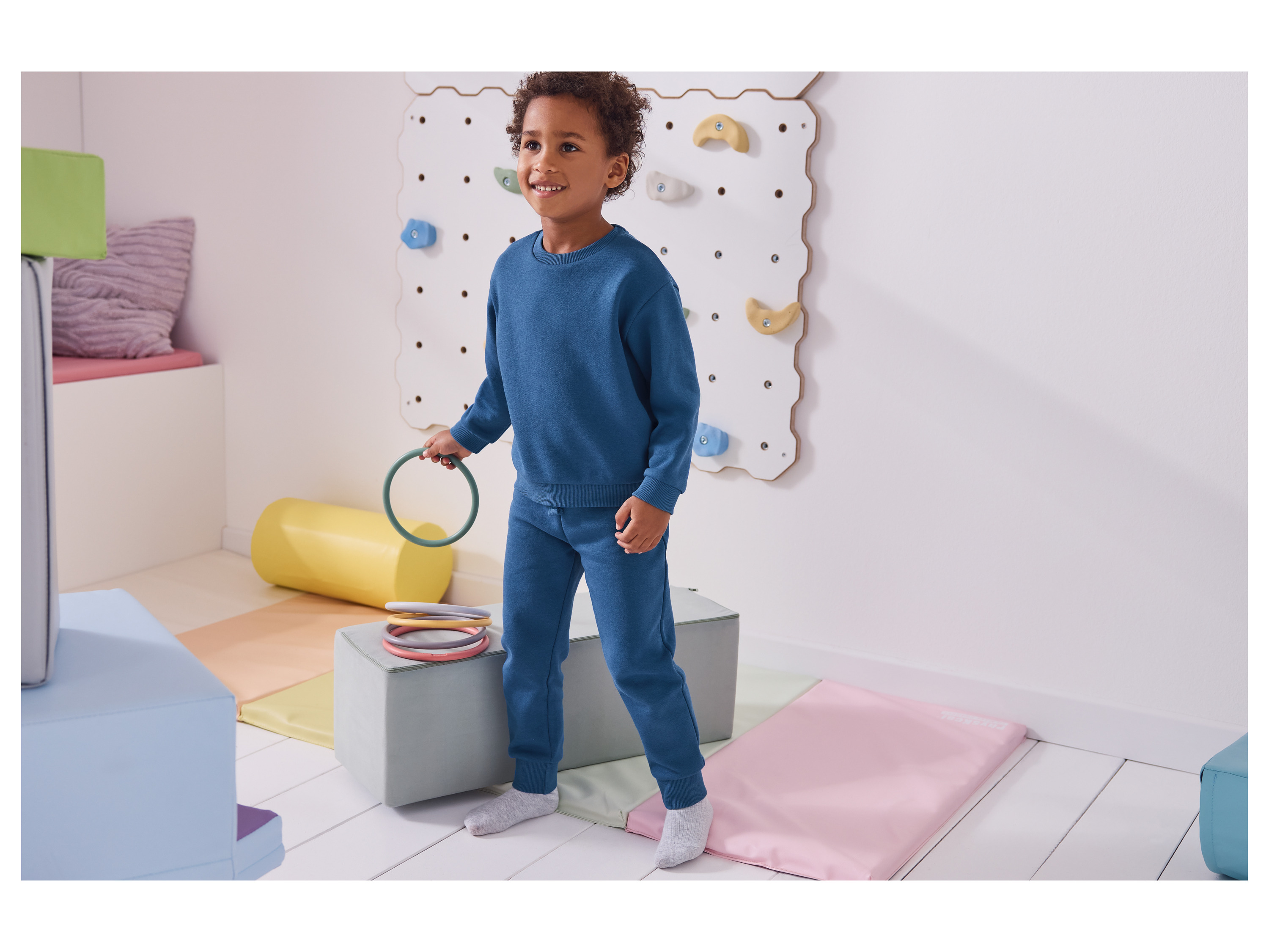 Thumbnail - lupilu® Kinder Sweathose (Blau, 110/116)