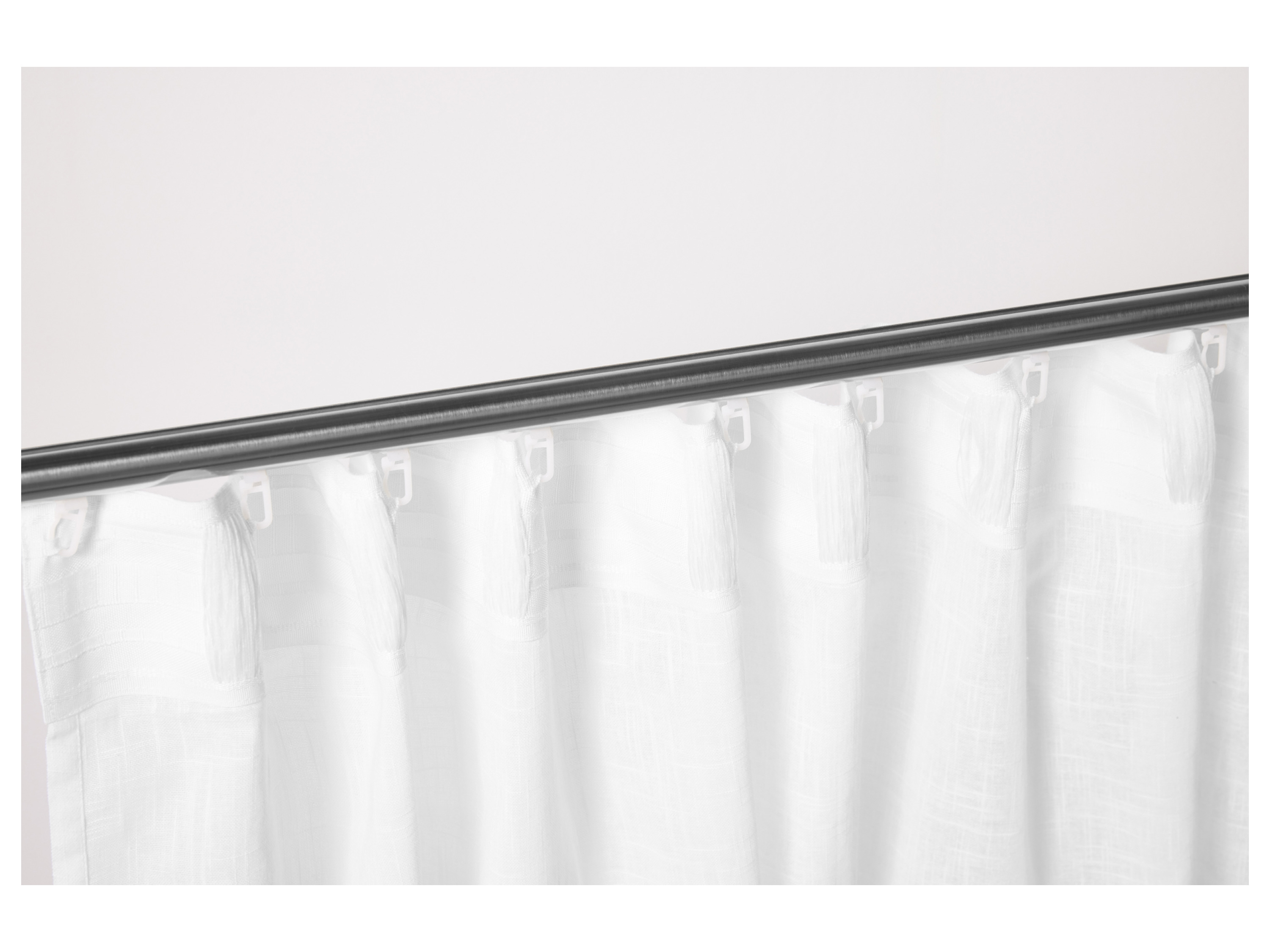 Thumbnail - LIVARNO home Vorhangschal-Set, 2-teilig (Weiß)