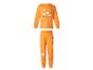 Orangefarbener Kinder-Halloween-Pyjama mit Geistern und dem Text „SPOOOOKY NIGHT~“.