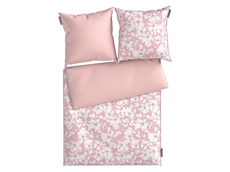 MICHALSKY Bettwäsche in Rosa mit weißem Blumenmuster