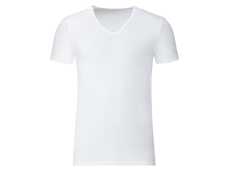 Gehe zu Vollbildansicht: Benetton Herren T-Shirt, gerader Schnitt, mit V-Ausschnitt - Bild 1