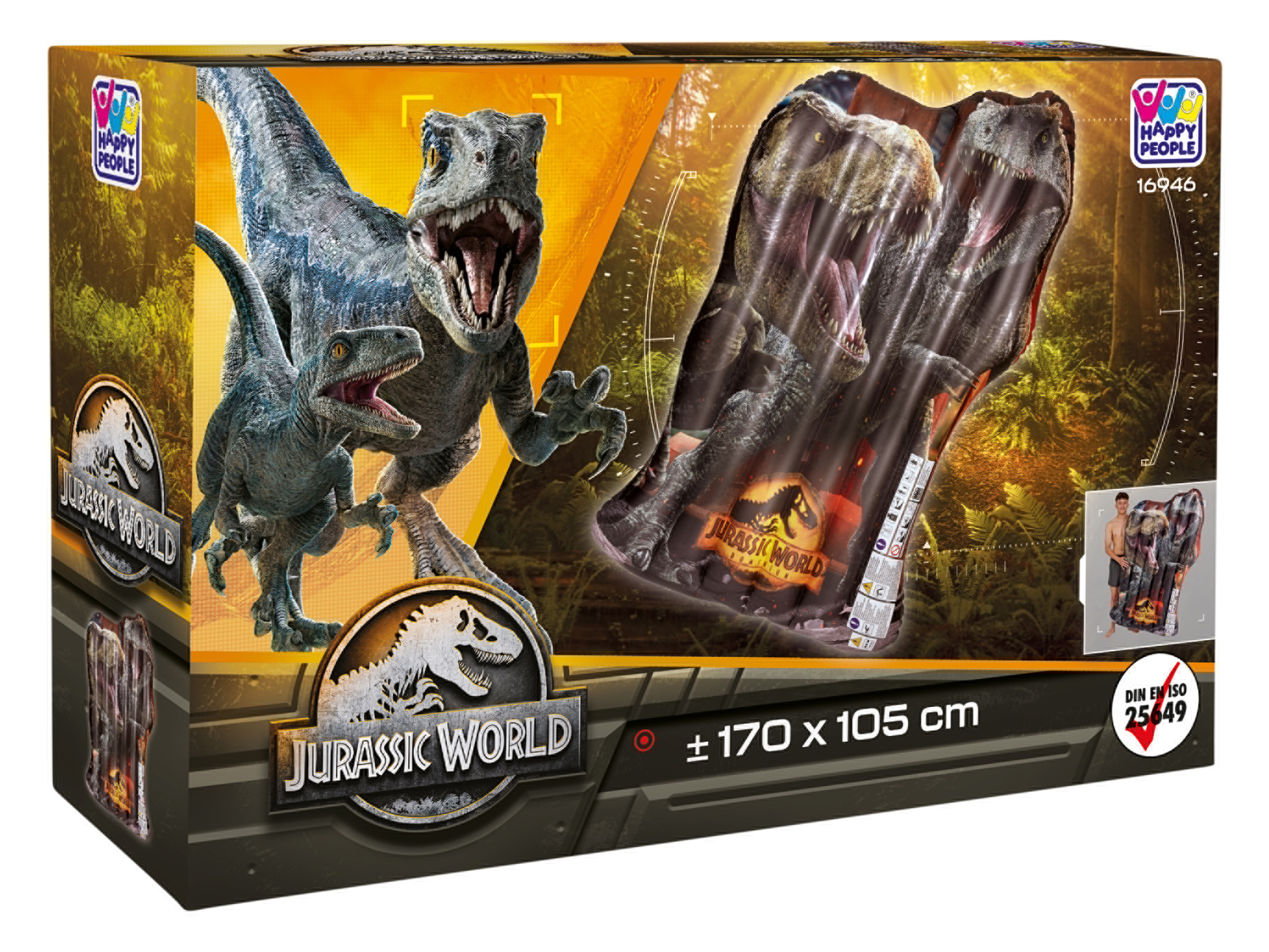 Thumbnail - Jurassic World Floater, XXL Luftmatratze, 170 x 105 cm