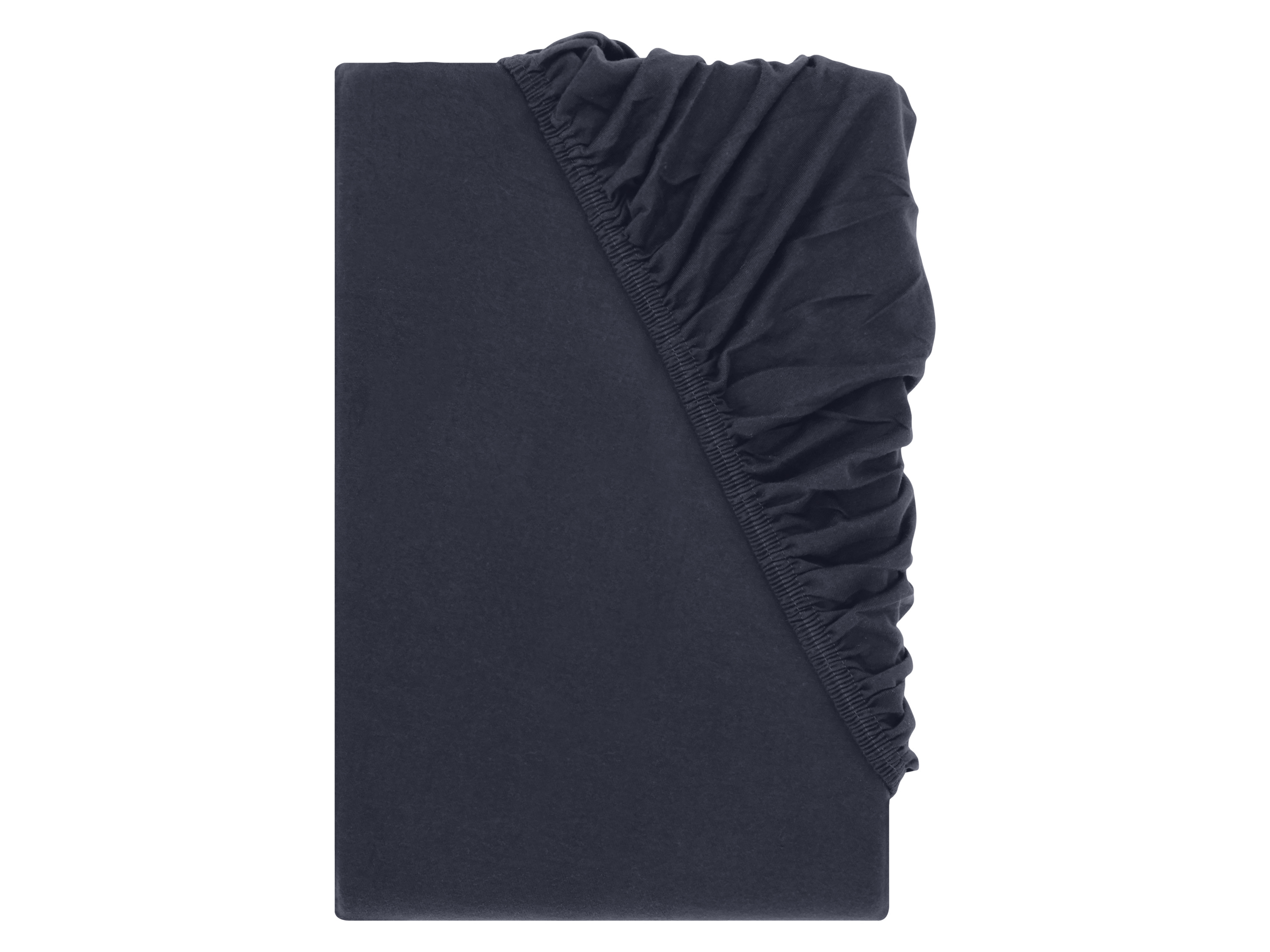 LIVARNO® Spannbettlaken Jersey, 90 - 100 x 200 cm (Dunkelblau)""