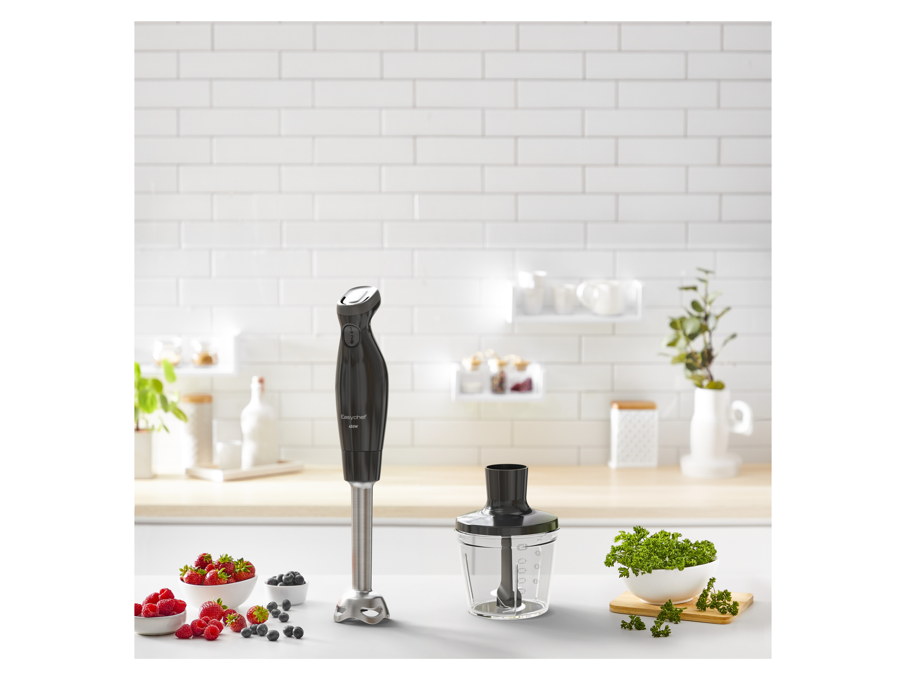 Tefal Stabmixer EasyChef 2in1 450W »HB4528« 2