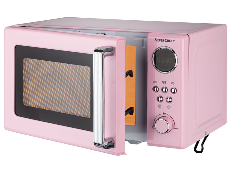 Gehe zu Vollbildansicht: SILVERCREST® KITCHEN TOOLS Mikrowelle »SMWC 700 C1«, 17l, 700 W rosa - Bild 3