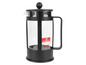 Eine schwarze Glas-French-Press von The Original