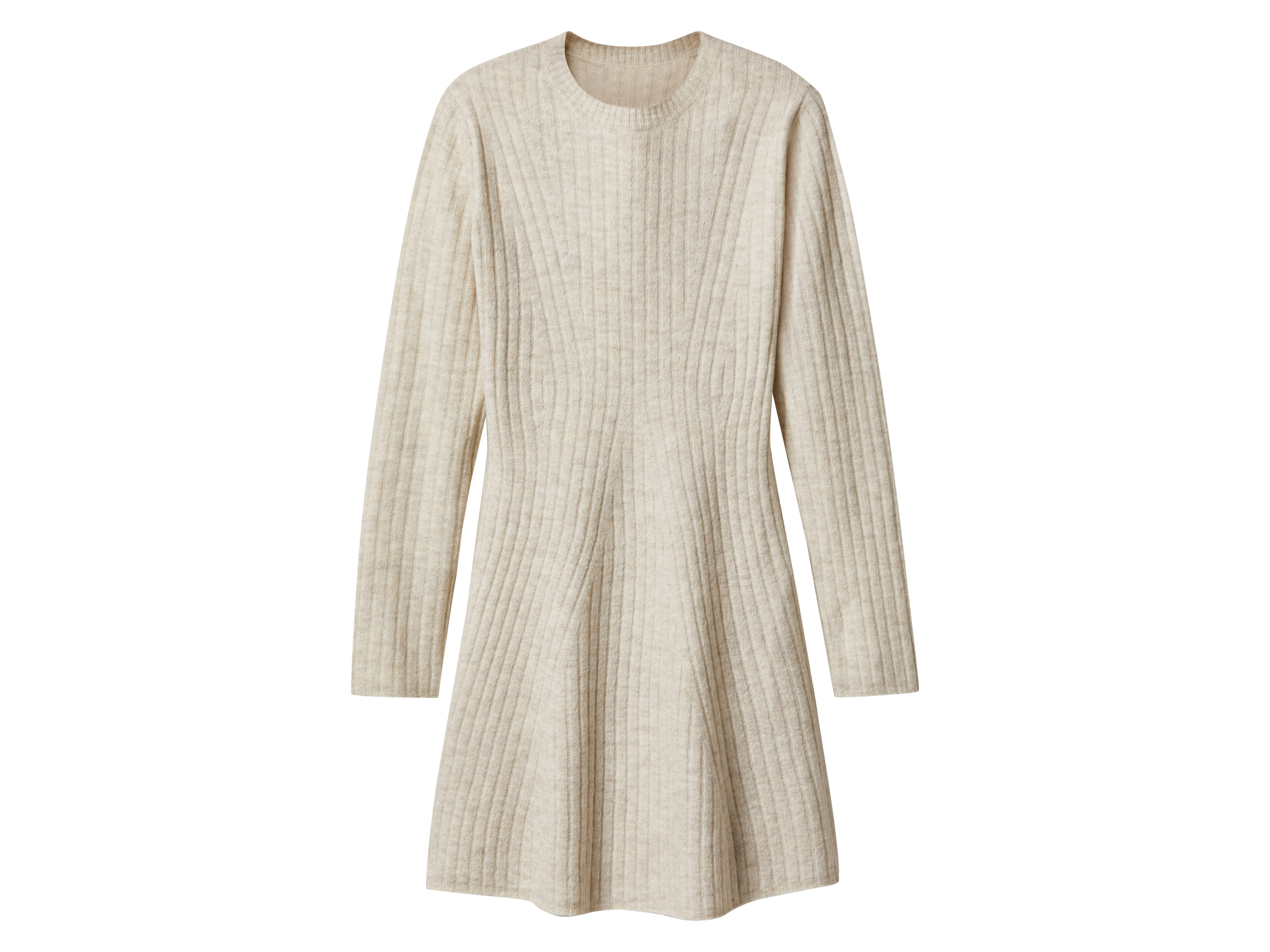 ESMARA® Damen Strickkleid (Weiß, XS(32/34))
