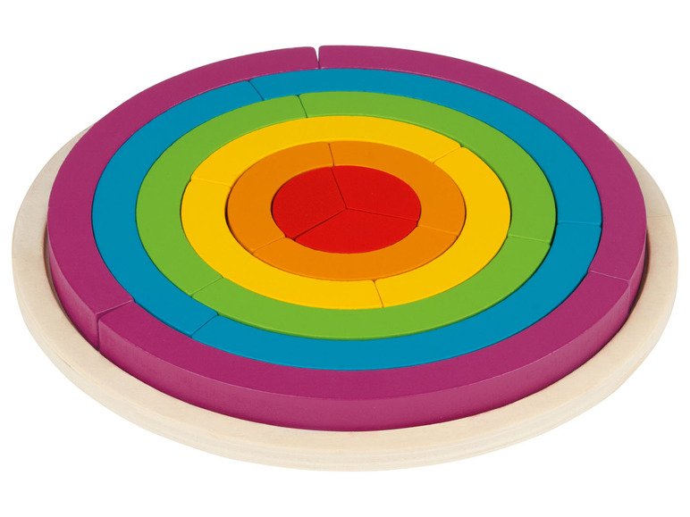 Gehe zu Vollbildansicht: Playtive Regenbogen Legespiel Blume / Kreis / Tangram / Hexagon - Bild 16