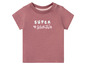 Ein rosa Baby-T-Shirt mit dem Aufdruck 'Super Adorable'.
