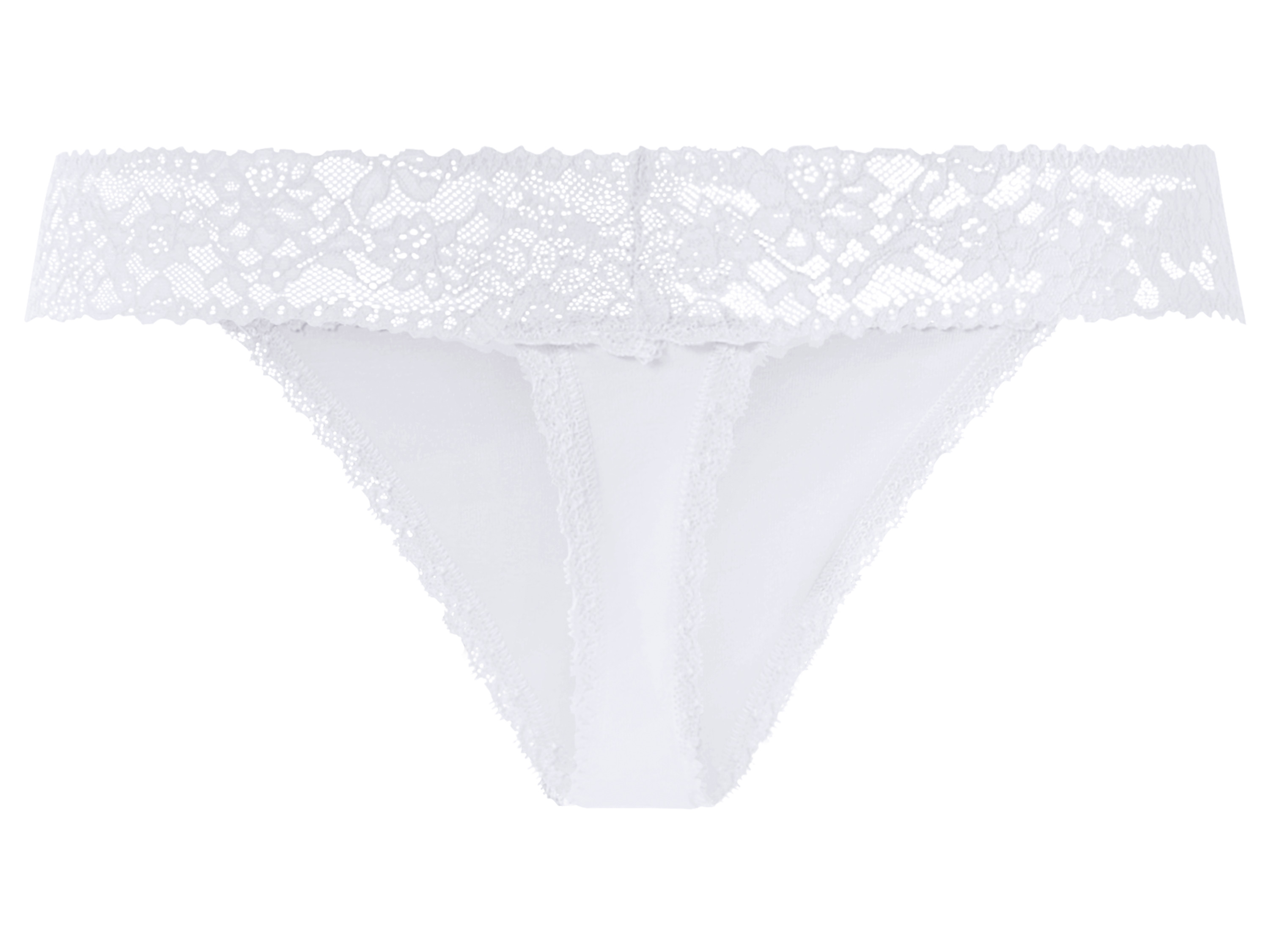 Thumbnail - esmara® Damen String mit Spitze 5 Stück (dunkelrosa/hellrosa/weiß, M(40/42))