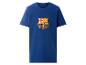 Blaues Kurzarm-T-Shirt mit Fußballclub-Logo