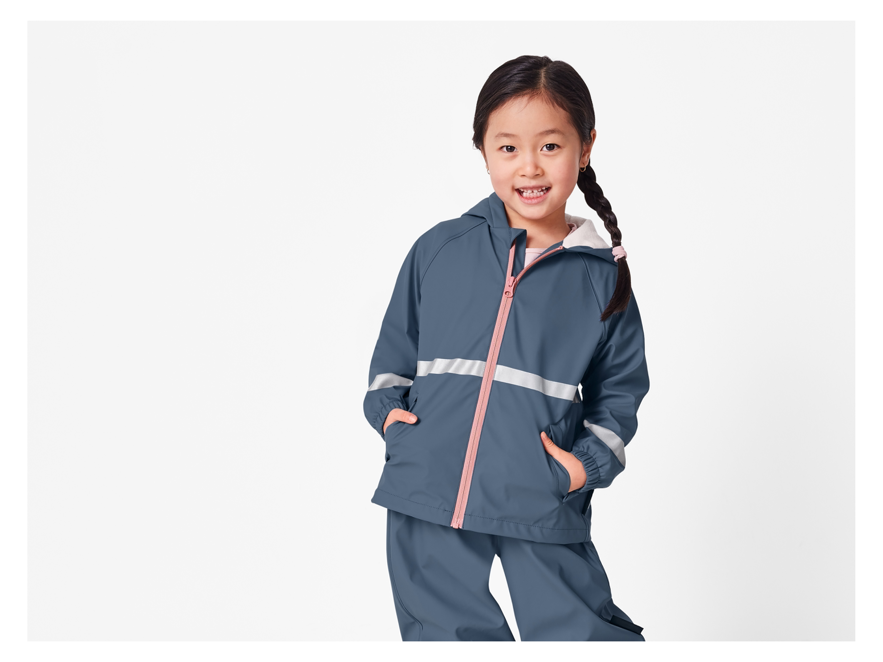 LUPILU® Baby Kleinkinder Matsch- und Buddeljacke, gefüttert (Blau, 98/104) – Bild 2 von 4