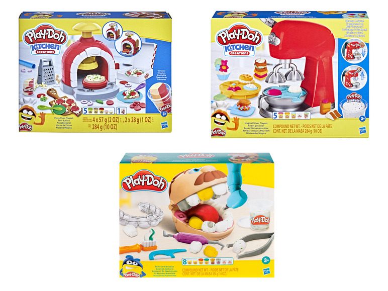 Play-Doh Kitchen Creations Sets: Pizzaofen, Mixer und Zahnarzt