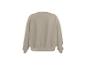 Einfarbiges beiges Sweatshirt, Rückansicht