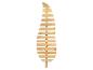 Helle Holz-Wanddekoration in Blattform