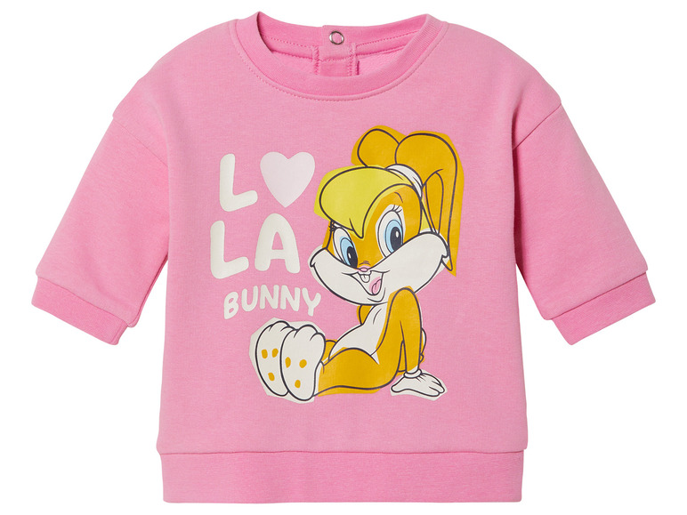 Ein rosa Langarmshirt für Babys mit Lola Bunny