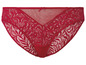 Rote Unterwäsche mit Spitze und Mesh.