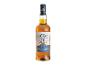 Eine Flasche Single Malt Scotch Whisky mit blauem und goldenem Etikett, mit einer Gründerreserve.